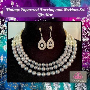 Vintage Paparazzi Earrings & Necklace Set
